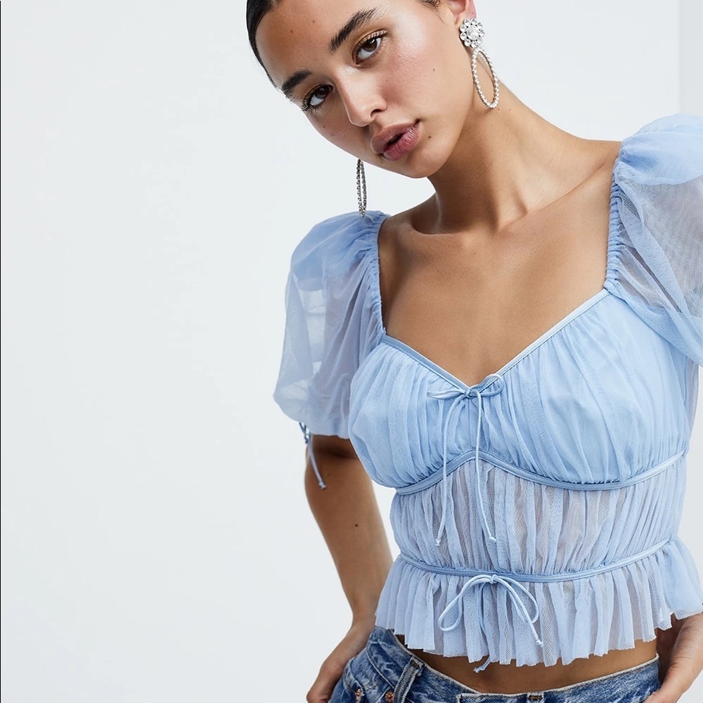 For Love and Lemons Sunshine Crop Top